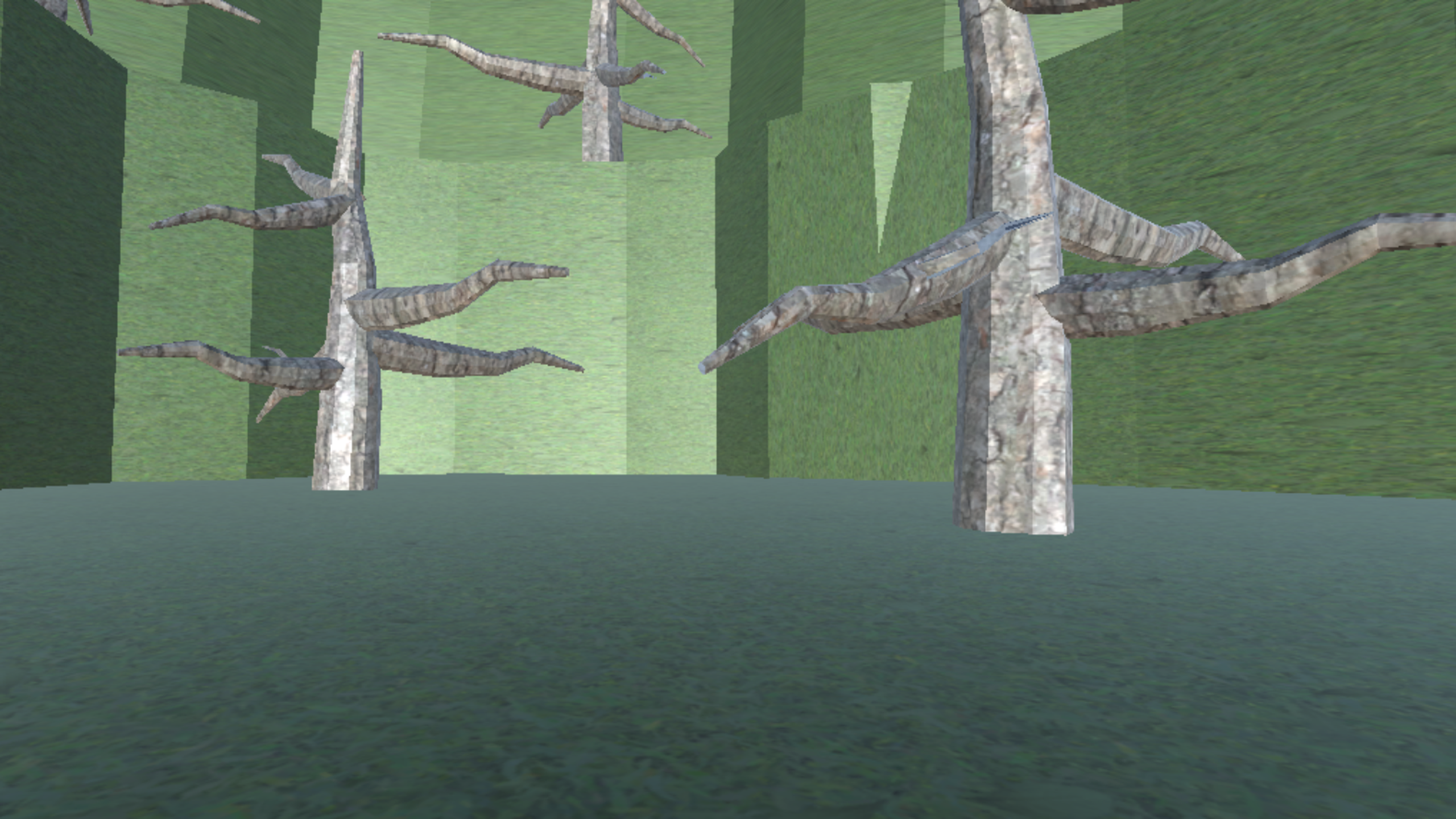 Distant battlefield with neon structures